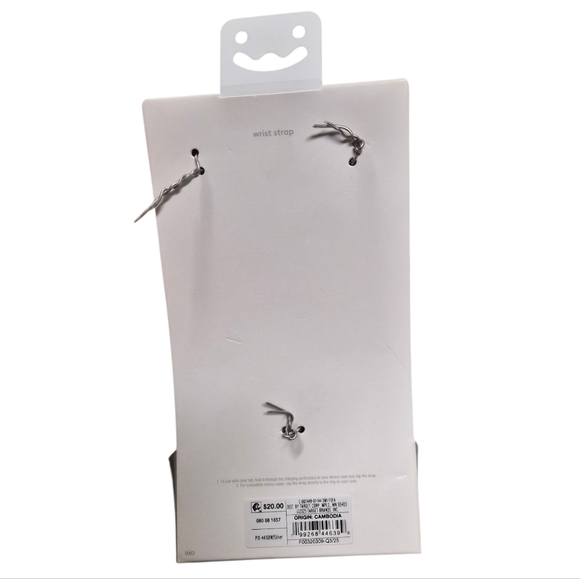 Heyday Rhinestone Phone Wrist Strap Silver Crystal Fringe Charm NWT - Picture 3 of 3